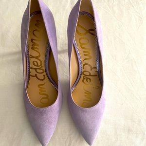 Sam Edelman Hazel Lilac Suede Heels s8.5m